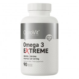 Omega 3 Extreme 1000mg 90 Capsule, 500 EPA + 250 DHA, OstroVit Omega 3 Extreme 1000mg beneficii: ofera un raport bazat pe dovezi