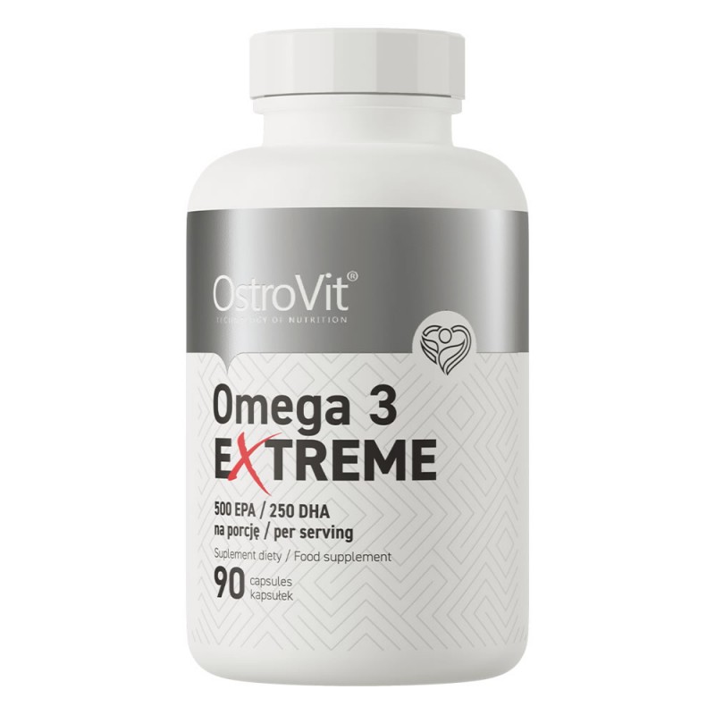 Omega 3 Extreme 1000mg 90 Capsule, 500 EPA + 250 DHA, OstroVit