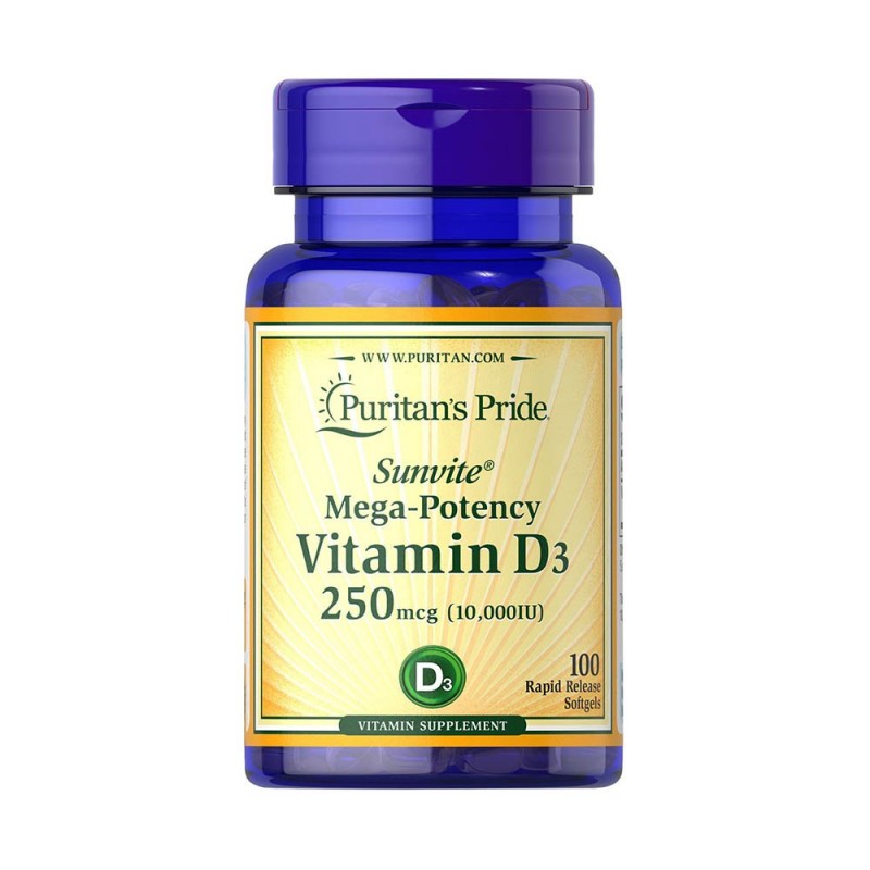 Vitamina D3 10000 ui 100 Capsule, Puritan\'s Pride