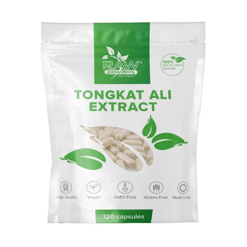 Tongkat Ali Extract 100:1 (Eurycoma Longifolia) 120 Capsule, Raw Powders