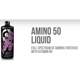 Scitec Amino Liquid 50 1000 ml Cherry-Guava Beneficii Amino Liquid 50: Cresterea musculara îmbunatatita, cresterea rezistentei, 