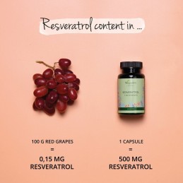 Resveratrol Extract 500 mg + Nicotinamide + Piperin 60 Capsule, Vegavero Trans-Resveratrol beneficii: mentine sanatatea colonulu