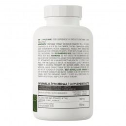 OstroVit Lion’s Mane Vege 500 mg 60 capsule - Memorie si Concentrare Lion's Mane vege - Coama leului Beneficii: nootropic, bun a