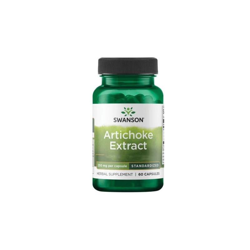 Swanson Extract de Anghinare 250 mg – 60 Capsule – Ficat, Colesterol si Detox Natural Beneficii Anghinare: imbuntateste sanatate