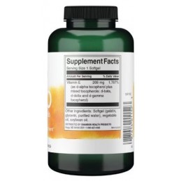 Vitamin E-400 Mixed Tocopherols 400IU (268mg) 250 Capsule moi Swanson Beneficii Vitamina E: antioxidant puternic, ajută la forma