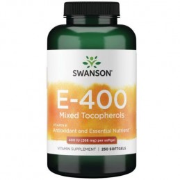 Vitamin E-400 Mixed Tocopherols 400IU (268mg) 250 Capsule moi Swanson Beneficii Vitamina E: antioxidant puternic, ajută la forma