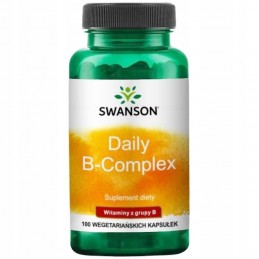 Daily B-Complex 100 Capsule Swanson 
Areprezintă un complex complet de vitamine B pentru sănătatea sistemului nervos, imunitar ș