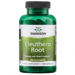 Swanson Eleuthero 425 mg – 120 Capsule – Energie, Stres si Rezistenta Naturala Ginsengul siberian ajuta la combaterea efectelor 