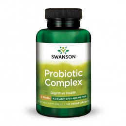 Probiotic Complex 4.2 Billion CFU 120 Capsule Swanson Ajutați la promovarea unui mediu sănătos în tractul GI cu complexul probio