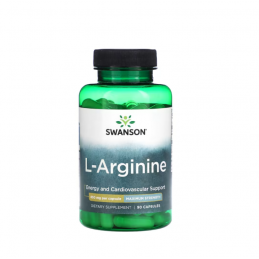 L-Arginine 850mg 90 Capsule Swanson Beneficii L-arginine: imbunatatirea fluxului sanguin, amelioreaza mai repede ranile, atenuea