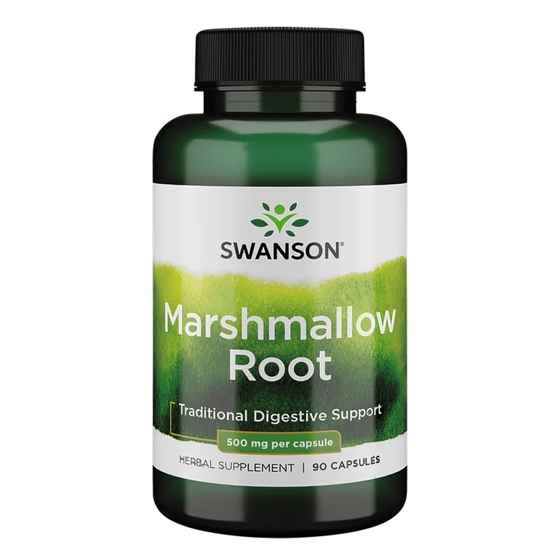 Marshmallow Root (Nalba Mare radacina) 500mg 90 Capsule Marshmallow Root, 500 mg, Swanson este un supliment alimentar care conți