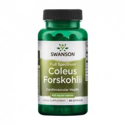 Full Spectrum Coleus Forskohlii 400mg 60 Capsule Swanson Forskolin este compus, care poate ajuta la arderea grasimilor. Eficient