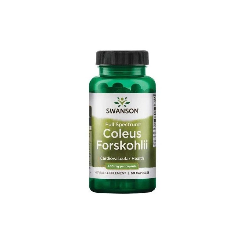 Full Spectrum Coleus Forskohlii 400mg 60 Capsule Swanson Forskolin este compus, care poate ajuta la arderea grasimilor. Eficient