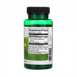 Green Tea Extract (Ceai verde) 500mg 60 Capsule Swanson Ceaiul verde: Promovează o sănătate bună, ajută la creșterea energiei, a