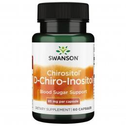 Swanson D-Chiro-Inositol – 60 Capsule – Echilibru Glicemic si Metabolic Chirositol D-Chiro-Inositol, 85 mg, Swanson este un supl