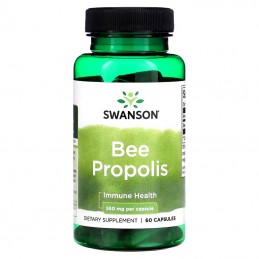 Swanson Propolis 550 mg – 60 Capsule – Imunitate si Protectie Naturala Bee Propolis Swanson este un supliment alimentar care con