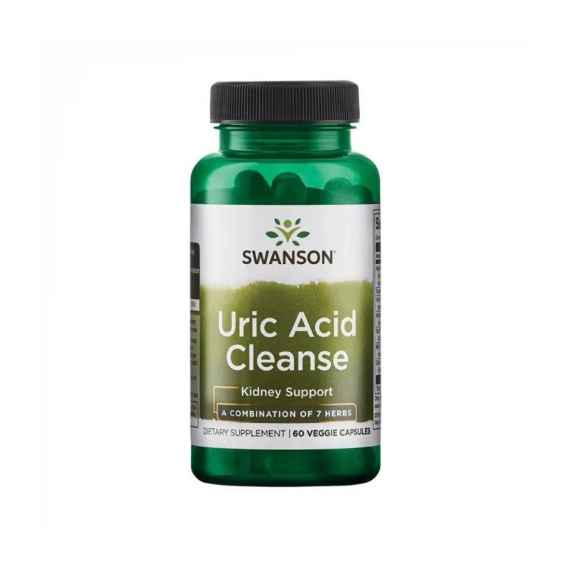 Uric Acid Cleanse 60 Capsule Swanson Formula complexa pe baza de extracte din plante, vitamine si antioxidanti ce ajuta la menti