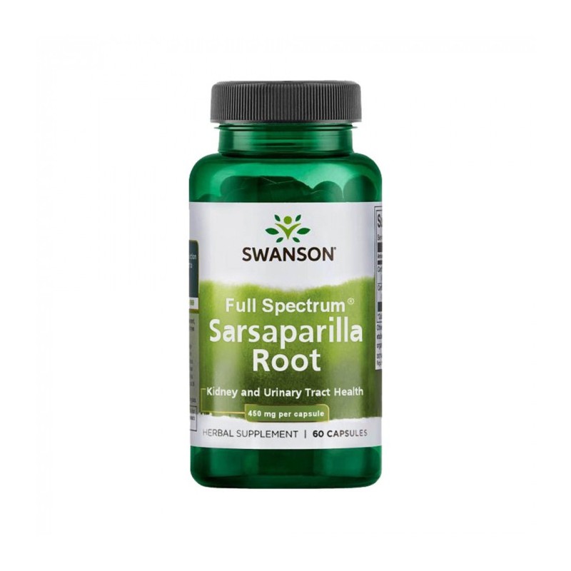 Full Spectrum Sarsaparilla Root 450mg 60 Capsule Swanson Sarsaparilla este o planta agatatoare, originara din America Centrala, 