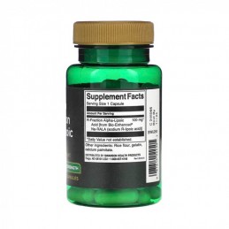 R-Fraction Alpha Lipoic Acid 100mg 60 Capsule Swanson Acidul alfa-lipoic este un cofactor important în mai multe reacții metabol