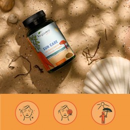 Sun care Complex (Ingrijire solara) 180 Capsule, Vegavero BENEFICII Bronze Complex: Protectie solara, Contribuie la protectia ce