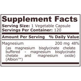 Bisglicinat de Magneziu 120 Capsule vegan, Pure Nutrition USA Bisglicinat de Magneziu beneficii: Bisglicinatul de Magneziu ajuta