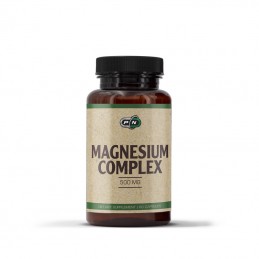 Magnesium Complex 500mg 60 Capsule Vegan, Pure Nutrition USA Magneziul este al patrulea cel mai abundent mineral din organism și