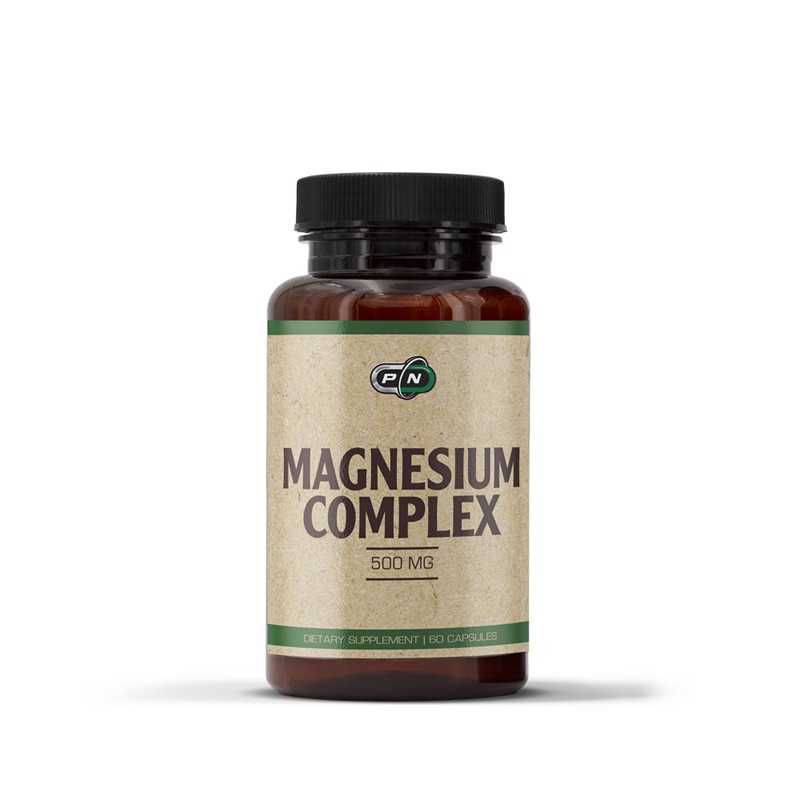 Magnesium Complex 500mg 60 Capsule Vegan, Pure Nutrition USA