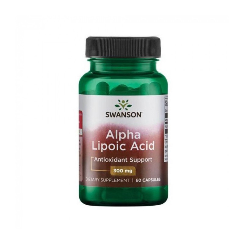 Alpha Lipoic Acid 300 mg 60 Capsule Swanson Acid Alfa Lipoic beneficii: Are proprietati antioxidante puternice, minimizeaza efec