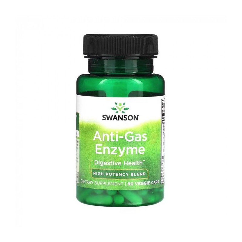 Swanson Anti-Gas Enzymes 90 Capsule – Suport Digestiv si Confort Swanson's Anti-Gas Enzyme este un supliment alimentar inovator 