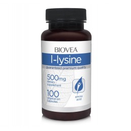 Biovea L-LYSINE (L-Lizina) 500mg 100 Capsule Beneficii L-Lizina: ajuta la producerea de enzime, hormoni si anticorpi, componenta