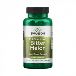 Bitter Melon - Pepene Amar 500mg 60 Capsule Swanson Este sursă naturală de insulină vegetală – ceea ce înseamnă că este o scăpar