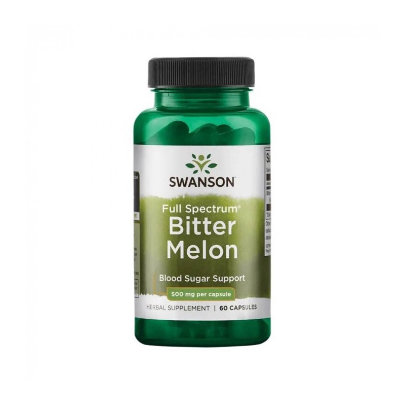 Bitter Melon - Pepene Amar 500mg 60 Capsule Swanson Este sursă naturală de insulină vegetală – ceea ce înseamnă că este o scăpar