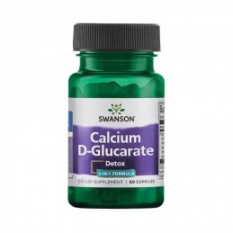 Calcium D-Glucarate 250 mg 60 Capsule Swanson Eliminarea estrogenului - Calciul-D-Glucarat permite organismului să elimine hoorr