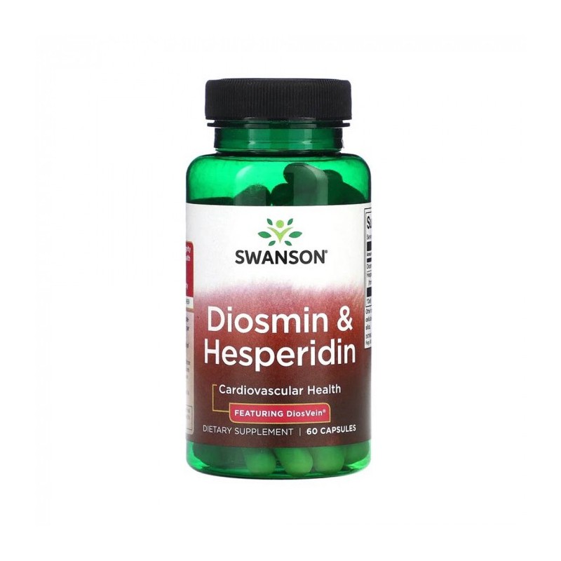 Diosmin & Hesperidin 100 mg / 500 mg 60 Capsule Swanson Insuficienta venoasa cronica, care poate fi ameliorata prin hesperidina 