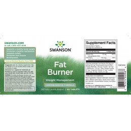 Swanson Fat Burner – 60 Capsule – Ardere Grasimi si Accelerare Metabolism Diet Fat Burner și beneficiile sale: arzător de grăsim