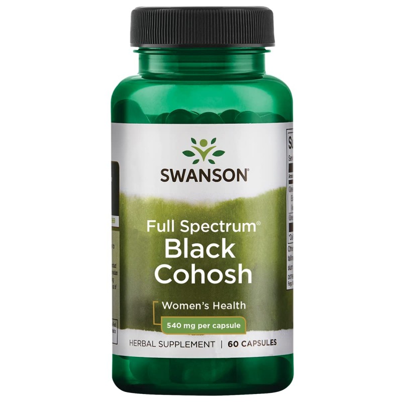 Swanson Black Cohosh 540 mg 60 Capsule – Suport Natural pentru Menopauza Swanson Black Cohosh 540 mg 60 capsule – suport natural