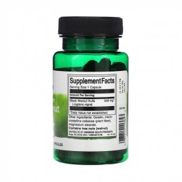 Swanson Black Walnut Hulls 500 mg, 60 capsule – Suport Digestiv si Detox Natural Beneficii supliment nuca neagra:  paraziți și v