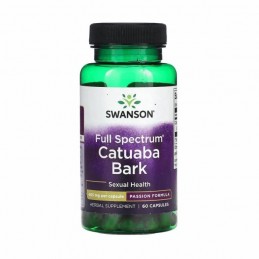 Catuaba Bark Scoarta 465 mg 60 Capsule Swanson Catuaba Bark beneficii: puternic energizant sexual sud-american, afrodisiac brazi