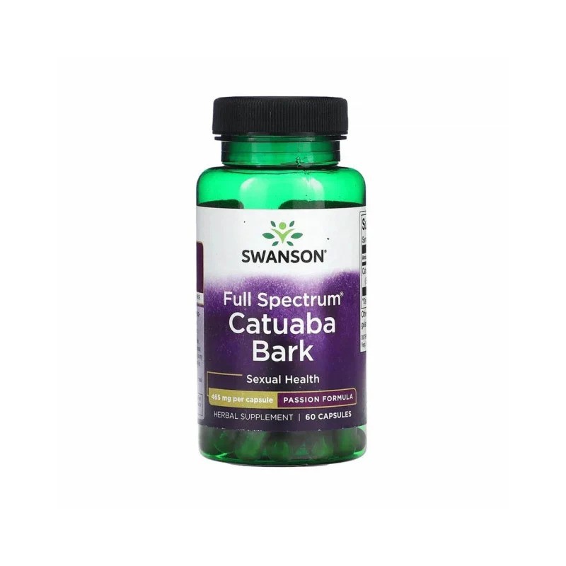 Swanson Catuaba 465 mg – 60 Capsule – Afrodisiac Natural si Libido Intens Catuaba Bark beneficii: puternic energizant sexual sud