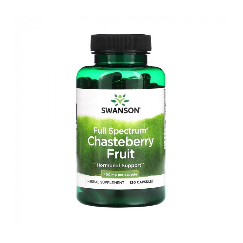 Chasteberry Fruit - Vitex 400 mg 120 Capsule Swanson Fructul Chasteberry a fost folosit de mii de ani pentru a aborda diverse pr