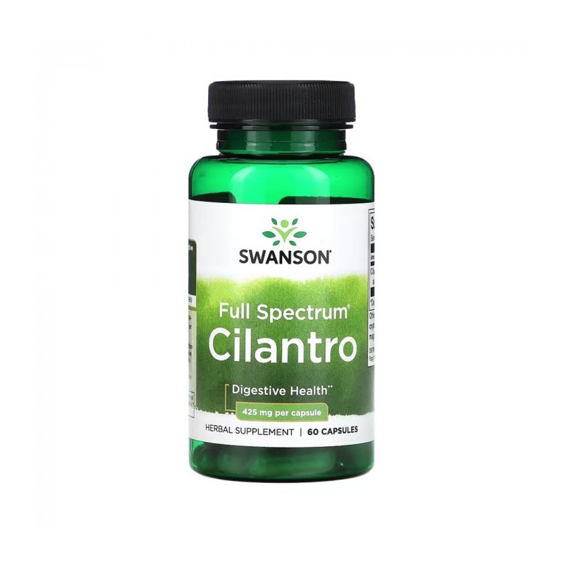 Swanson Full Spectrum Cilantro (Coriandru) 425 mg, 60 capsule – Suport Detox Natural Unul dintre cele mai notabile beneficii ale
