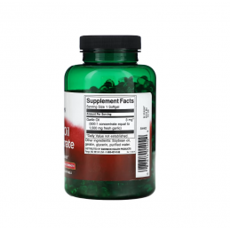 Swanson Ulei de Usturoi 1500 mg – 500 Capsule – Colesterol si Inima Sanatoasa Garlic Oil - Ulei Usturoi Concentrat Beneficii: po