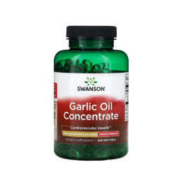 Swanson Ulei de Usturoi 1500 mg – 500 Capsule – Colesterol si Inima Sanatoasa Garlic Oil - Ulei Usturoi Concentrat Beneficii: po