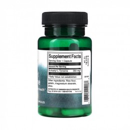 Swanson N-Acetyl L-Tyrosine 350 mg, 60 capsule – Suport Focus si Energie Mentala Toata lumea are nevoie de Tirozina, in functie 