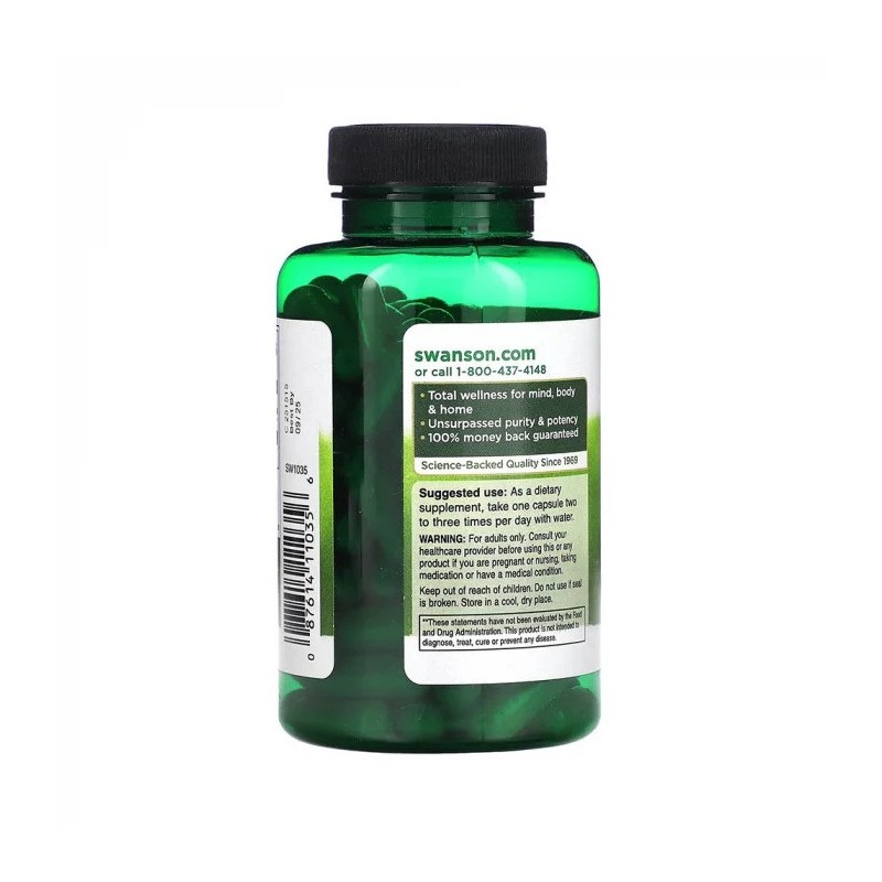 Neem Leaf - Antifungic si Antibacterian 500 mg 100 Capsule Swanson - 1 | YEO