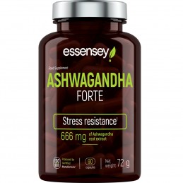 Ashwagandha Forte 90 Capsule, Essensey Ashwagandha Beneficii: imbunatateste functia insuficienta a tiroidei, amelioreaza oboseal