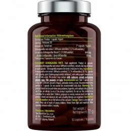 Essensey Ashwagandha 600 mg 90 cps - Adaptogen pentru Stres Ashwagandha Beneficii: imbunatateste functia insuficienta a tiroidei
