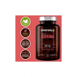 Essensey Caffeine 200 mg 120 capsule - Energie si Concentrare Essensey CAFFEINE 120 capsule 200 MG High Potency este un suplimen