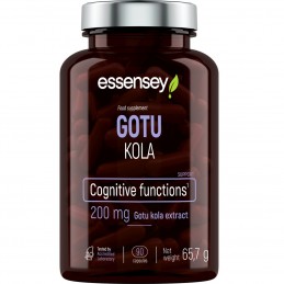 Essensey Gotu Kola 500 mg 90 capsule - Focus si Claritate Mentala Suplimentul alimentar ESSENSEY GOTU KOLA conține extract de go