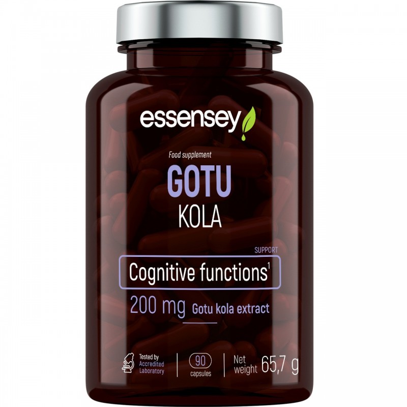 Gotu Kola 90 Capsule, Essensey Suplimentul alimentar ESSENSEY GOTU KOLA conține extract de gotu kola (centella asiatică), care a